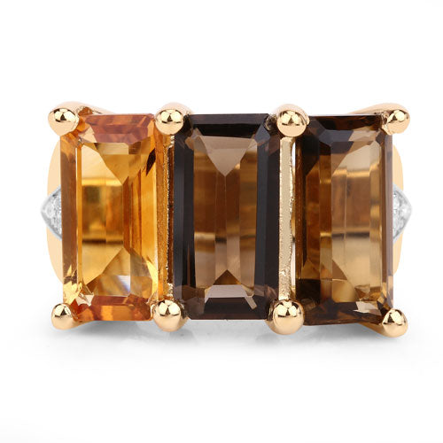 8.17 Carat Genuine Multi Stones .925 Sterling Silver Ring on sale at MyriadMart