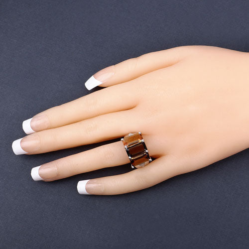 8.17 Carat Genuine Multi Stones .925 Sterling Silver Ring on sale at MyriadMart