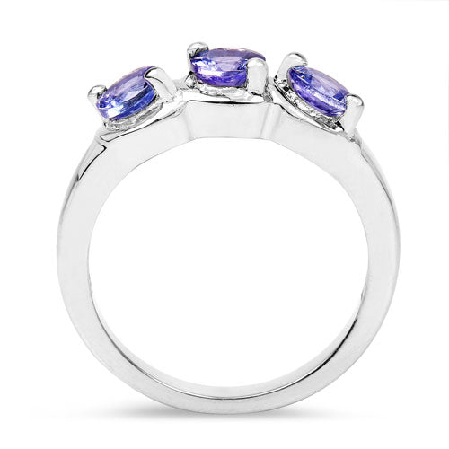 1.05 Carat Genuine Tanzanite .925 Sterling Silver Ring on sale at MyriadMart