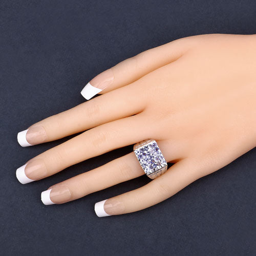 1.75 Carat Genuine Tanzanite .925 Sterling Silver Ring on sale at MyriadMart