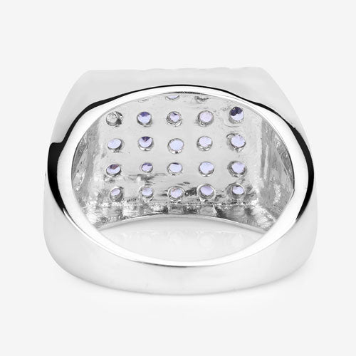 1.75 Carat Genuine Tanzanite .925 Sterling Silver Ring on sale at MyriadMart