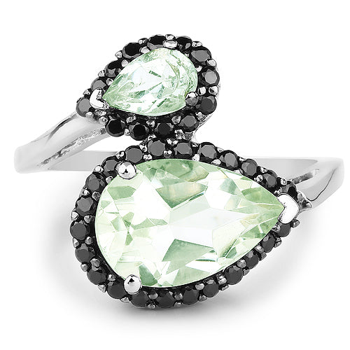 3.42 Carat Genuine Multi Stone .925 Sterling Silver Ring on sale at MyriadMart