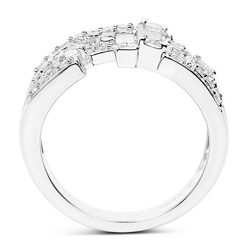0.60 Carat Genuine White Diamond .925 Sterling Silver Ring on sale at MyriadMart