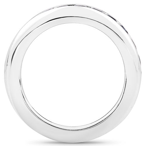 3.12 Carat Genuine Blue Sapphire .925 Sterling Silver Ring on sale at MyriadMart