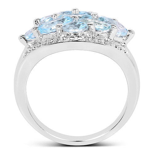 2.50 Carat Genuine Blue Topaz .925 Sterling Silver Ring on sale at MyriadMart