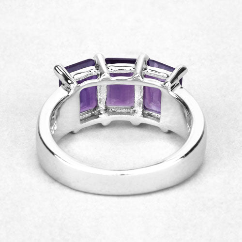 2.85 Carat Genuine Amethyst .925 Sterling Silver Ring on sale at MyriadMart