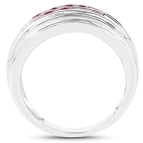 1.00 Carat Genuine Pink Tourmaline .925 Sterling Silver Ring on sale at MyriadMart