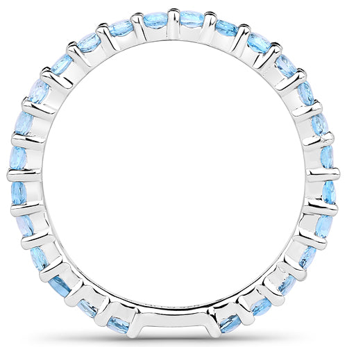 0.94 Carat Genuine Swiss Blue Topaz .925 Sterling Silver Ring on sale at MyriadMart