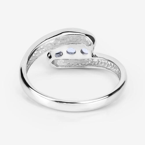 0.74 Carat Genuine Blue Topaz .925 Sterling Silver Ring on sale at MyriadMart
