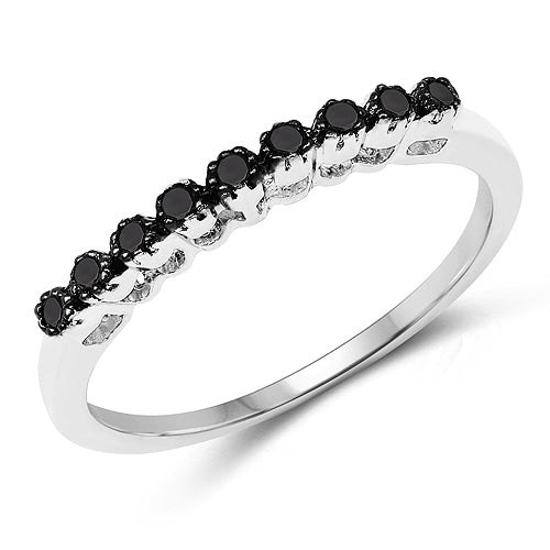 0.32 Carat Genuine Multi Diamond .925 Sterling Silver Ring on sale at MyriadMart