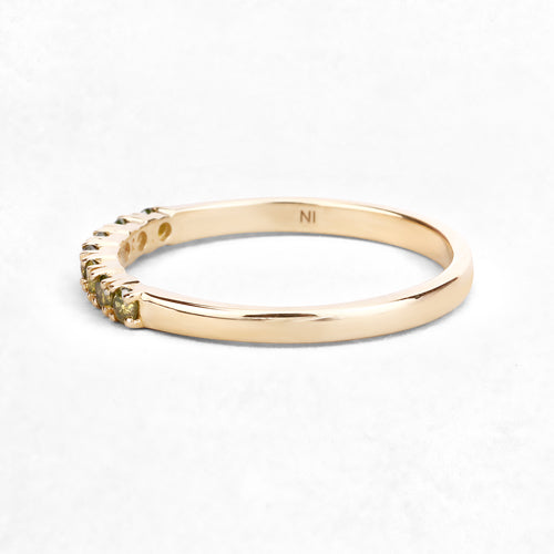 0.22 Carat Genuine Dark Yellow Diamond 14K Yellow Gold Ring I1-I2 on sale at MyriadMart