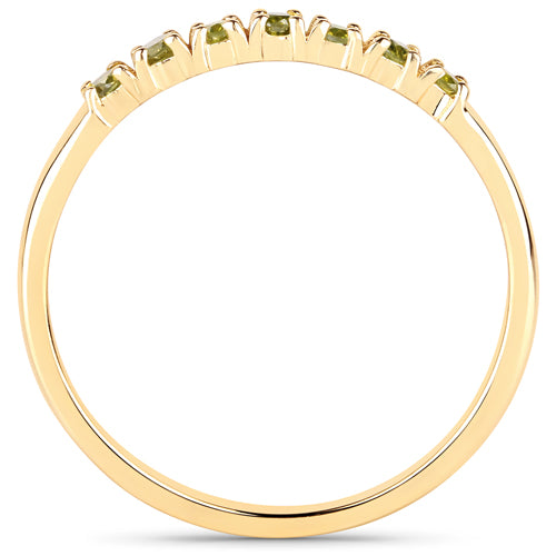 0.22 Carat Genuine Dark Yellow Diamond 14K Yellow Gold Ring I1-I2 on sale at MyriadMart
