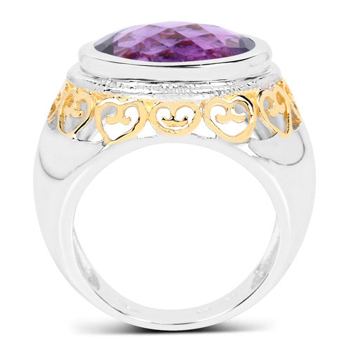 6.92 Carat Genuine Amethyst .925 Sterling Silver Ring on sale at MyriadMart