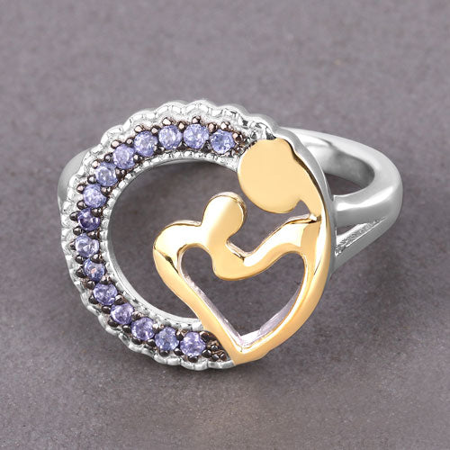 0.28 Carat Genuine Tanzanite .925 Sterling Silver Ring on sale at MyriadMart