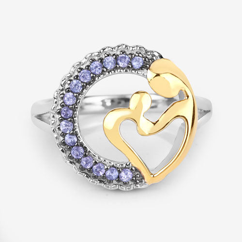 0.28 Carat Genuine Tanzanite .925 Sterling Silver Ring on sale at MyriadMart