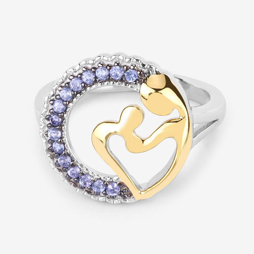 0.28 Carat Genuine Tanzanite .925 Sterling Silver Ring on sale at MyriadMart