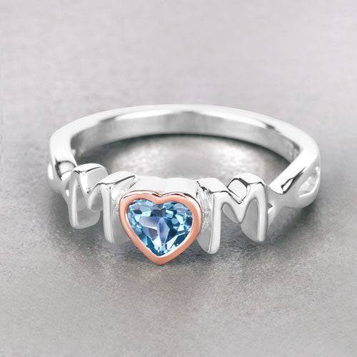 0.52 Carat Genuine Swiss Blue Topaz .925 Sterling Silver Ring on sale at MyriadMart