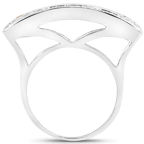 1.08 Carat Genuine Multi Sapphire .925 Sterling Silver Ring on sale at MyriadMart