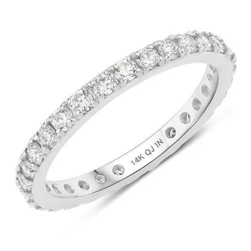 1.00 Carat Lab Grown Diamond 14K White Gold Ring on sale at MyriadMart