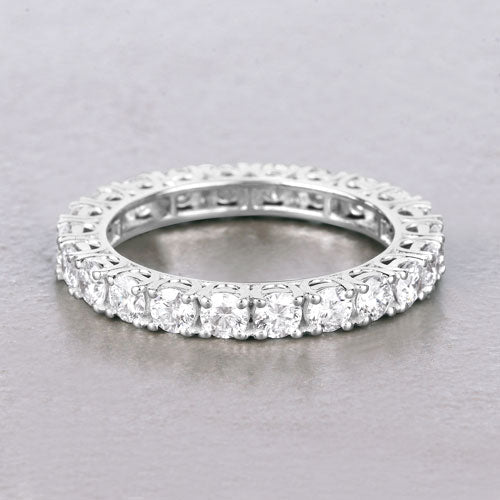 2.00 Carat Lab Grown Diamond 14K White Gold Ring on sale at MyriadMart