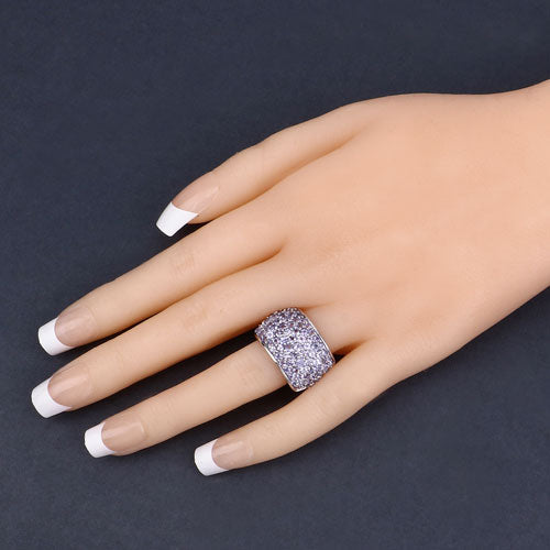 4.22 Carat Genuine Tanzanite .925 Sterling Silver Ring on sale at MyriadMart