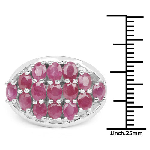 3.00 Carat Genuine Ruby .925 Sterling Silver Ring on sale at MyriadMart