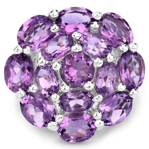 9.28 Carat Genuine Amethyst .925 Sterling Silver Ring on sale at MyriadMart