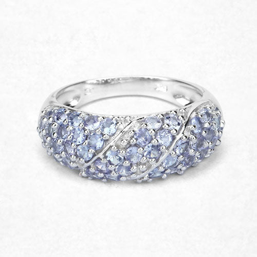 1.48 Carat Genuine Tanzanite .925 Sterling Silver Ring on sale at MyriadMart