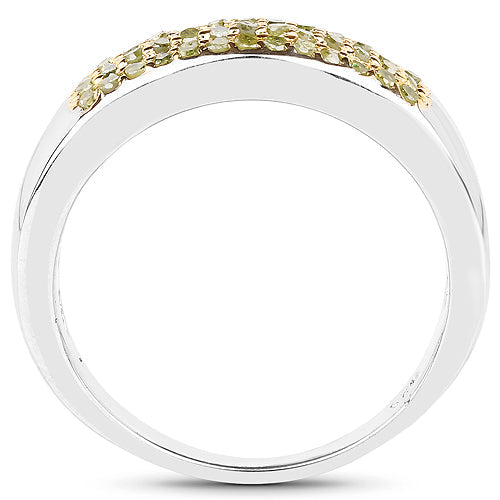 0.22 Carat Genuine Yellow Diamond .925 Sterling Silver Ring on sale at MyriadMart