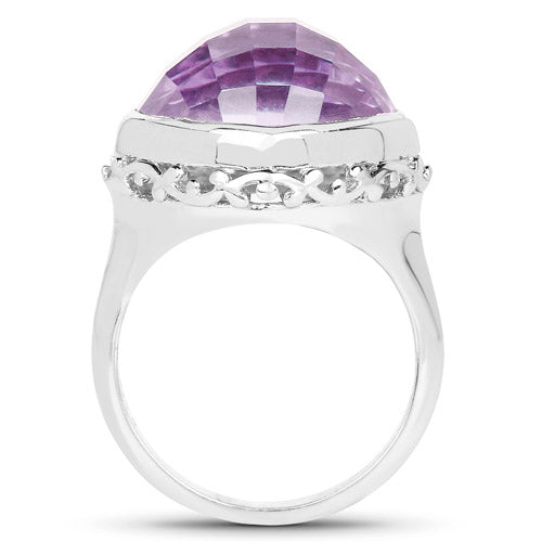 8.40 Carat Genuine Amethyst .925 Sterling Silver Ring on sale at MyriadMart