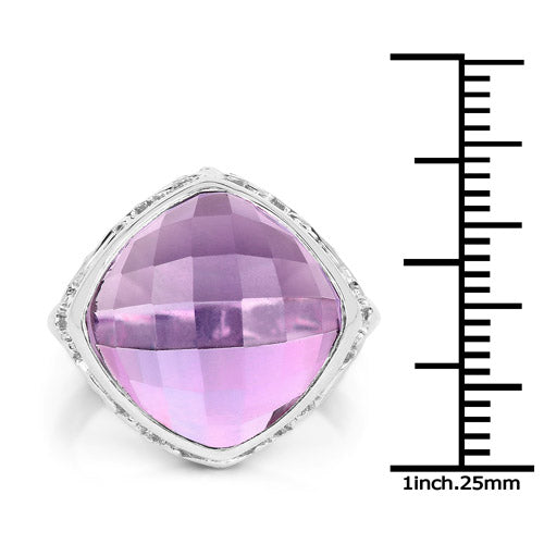 8.40 Carat Genuine Amethyst .925 Sterling Silver Ring on sale at MyriadMart