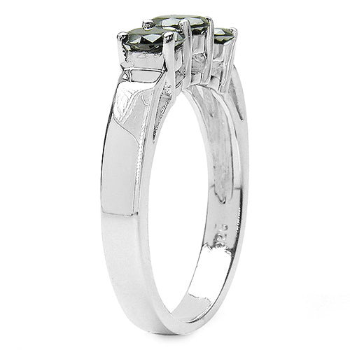 0.99 Carat Genuine Black Diamond .925 Sterling Silver Ring on sale at MyriadMart