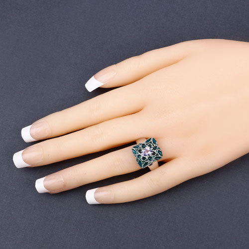 0.44 Carat Genuine Tanzanite .925 Sterling Silver Ring on sale at MyriadMart