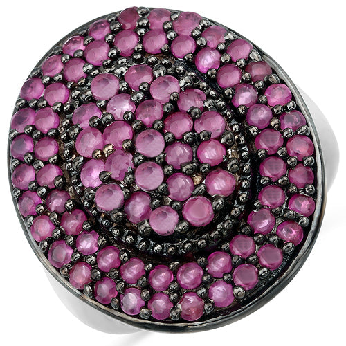 3.11 Carat Genuine Ruby .925 Sterling Silver Ring on sale at MyriadMart