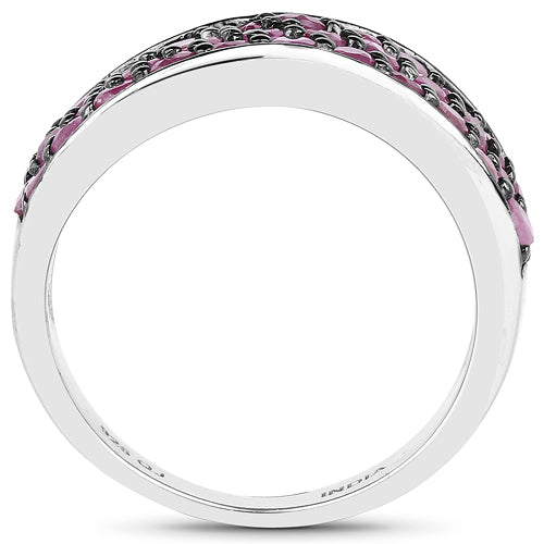 2.33 Carat Genuine Ruby .925 Sterling Silver Ring on sale at MyriadMart