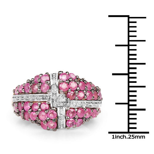 14K Yellow Gold Plated 1.70 Carat Genuine Ruby .925 Sterling Silver Ring on sale at MyriadMart