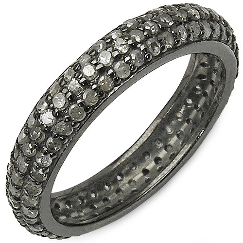 1.40 Carat Genuine TLB Diamond .925 Sterling Silver Ring on sale at MyriadMart