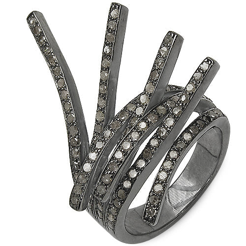 1.53 Carat Genuine TLB Diamond .925 Sterling Silver Ring on sale at MyriadMart
