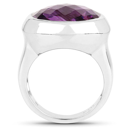 8.25 Carat Genuine Amethyst .925 Sterling Silver Ring on sale at MyriadMart