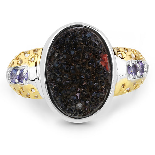 4.74 Carat Genuine Multi Stones .925 Sterling Silver Ring on sale at MyriadMart
