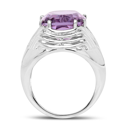 10.02 Carat Genuine Amethyst .925 Sterling Silver Ring on sale at MyriadMart