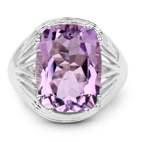 10.02 Carat Genuine Amethyst .925 Sterling Silver Ring on sale at MyriadMart