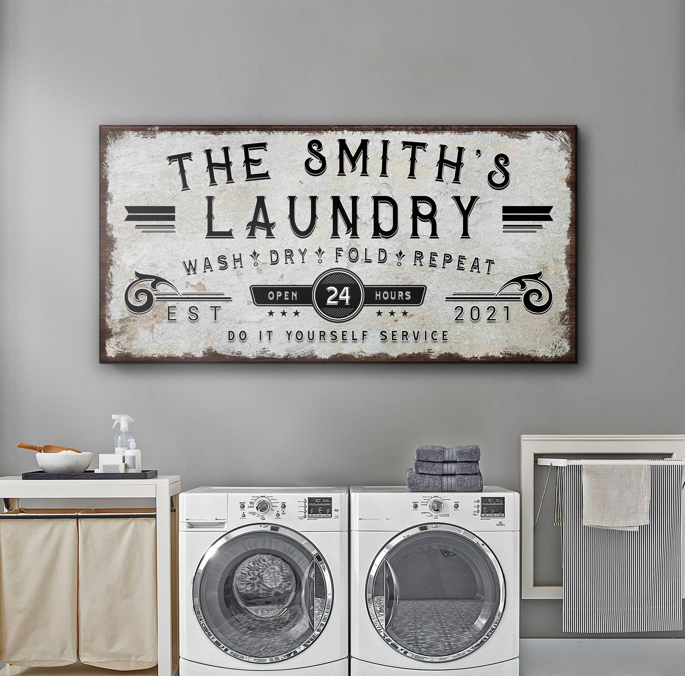 Personalized Laundry Room Sign on sale at MyriadMart