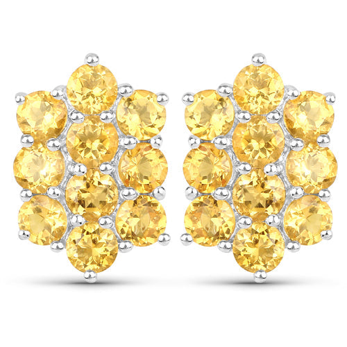 6.60 Carat Genuine Citrine .925 Sterling Silver 3 Piece Jewelry Set Ring, Earrings, and Pendant w/ Chain on sale at MyriadMart