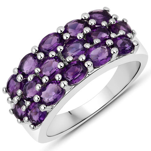 8.32 Carat Genuine Amethyst .925 Sterling Silver Jewelry Set on sale at MyriadMart