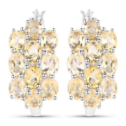 8.32 Carat Genuine Citrine .925 Sterling Silver 3 Piece Jewelry Set Ring, Earrings, and Pendant w/ Chain on sale at MyriadMart