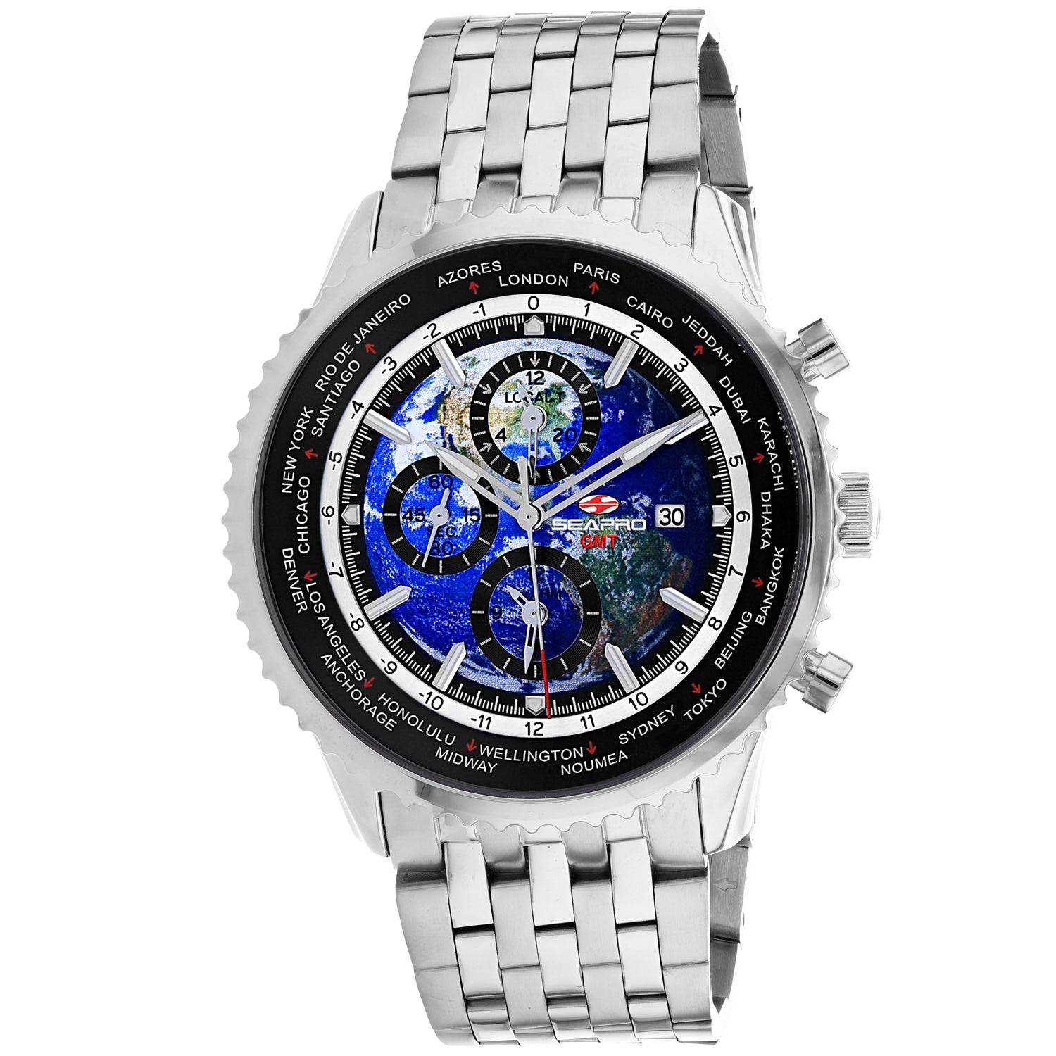 Seapro Men's Meridian World Timer GMT on sale at MyriadMart