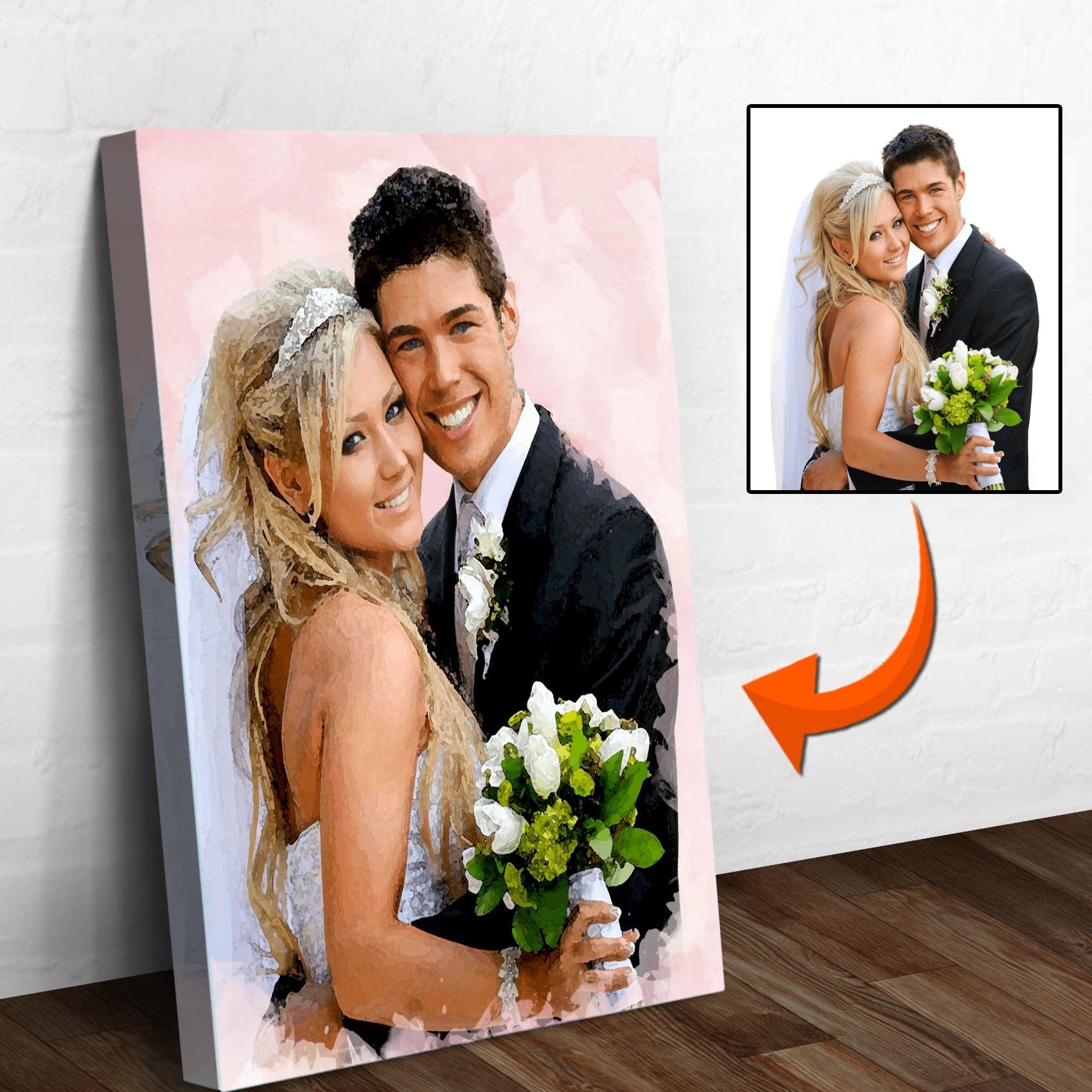 Couple Watercolor Sign II on sale at MyriadMart
