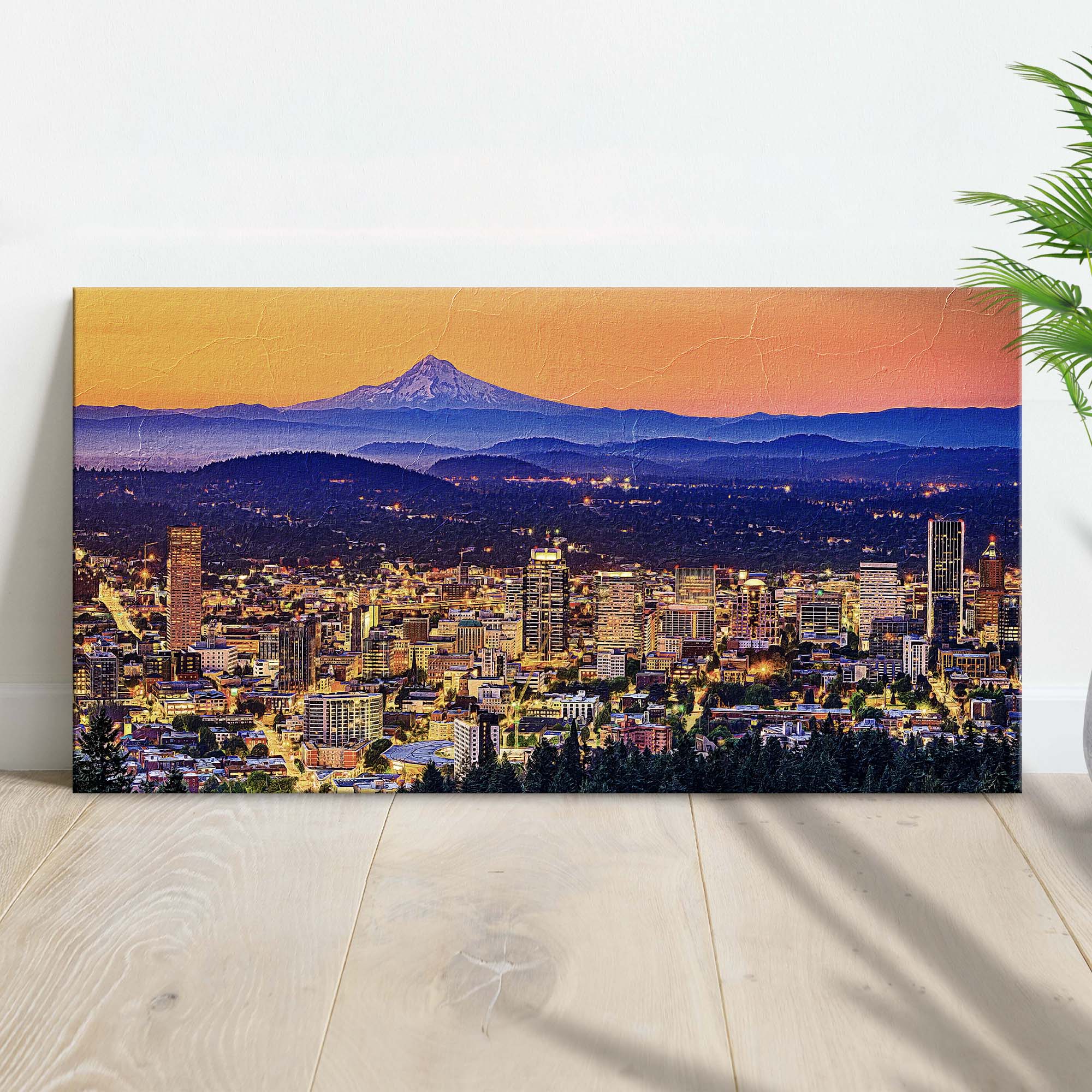 Portland Oregon Skyline Canvas Wall Art on sale at MyriadMart