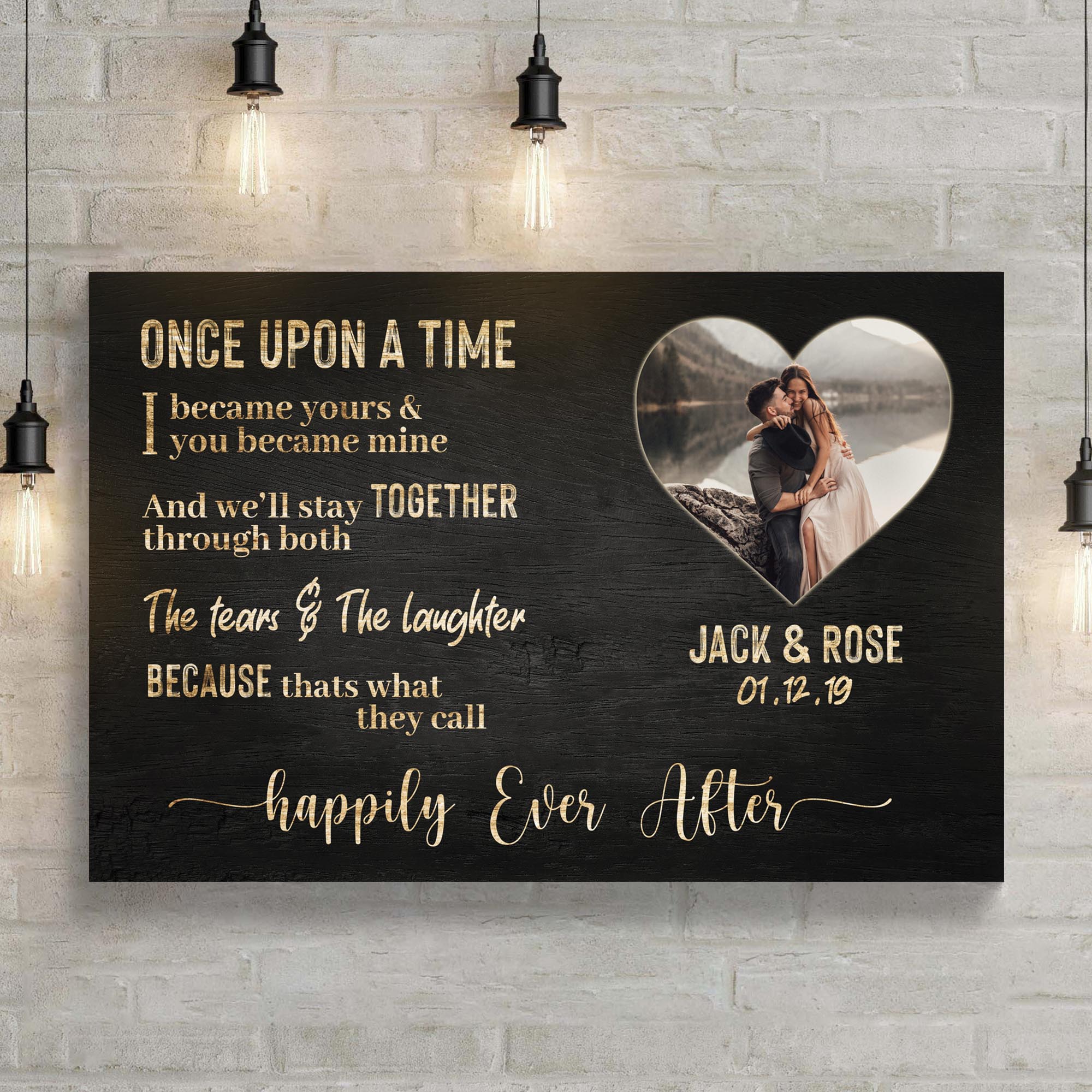 Happily Ever After Couple Sign III on sale at MyriadMart